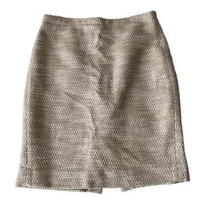 J. Crew Pink Tweed Pencil Shirt size 6